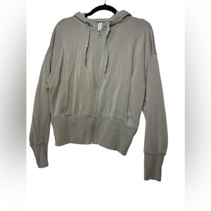 Athleta Gray Hoodie Sweatshirt
